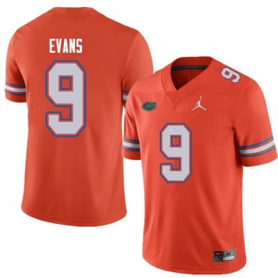 Men's Florida Gators #9 Josh Evans NCAA Jordan Brand Orange Authentic Stitched College Football Jersey FUE8662UN